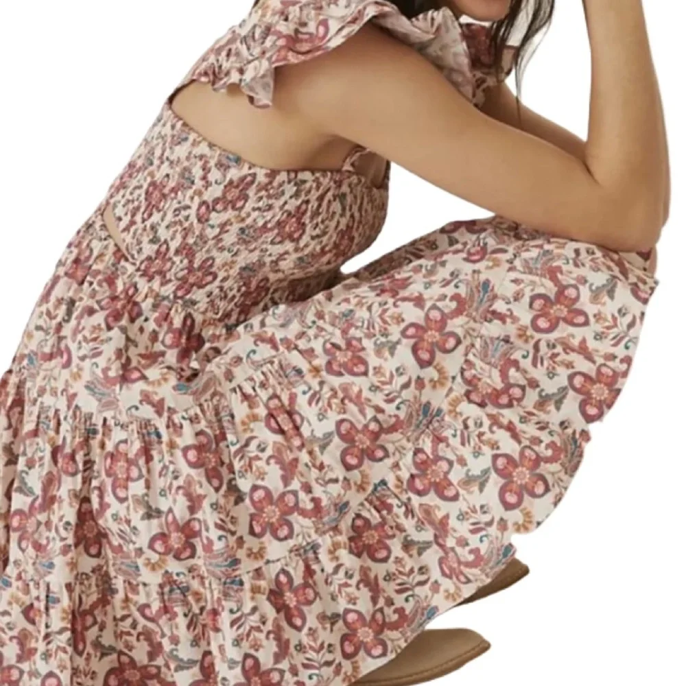 Anthropologie FOREVER THAT GIRL Floral Sweetheart -Bohemian Mini Dress/Size: XXS - Picture 12 of 12